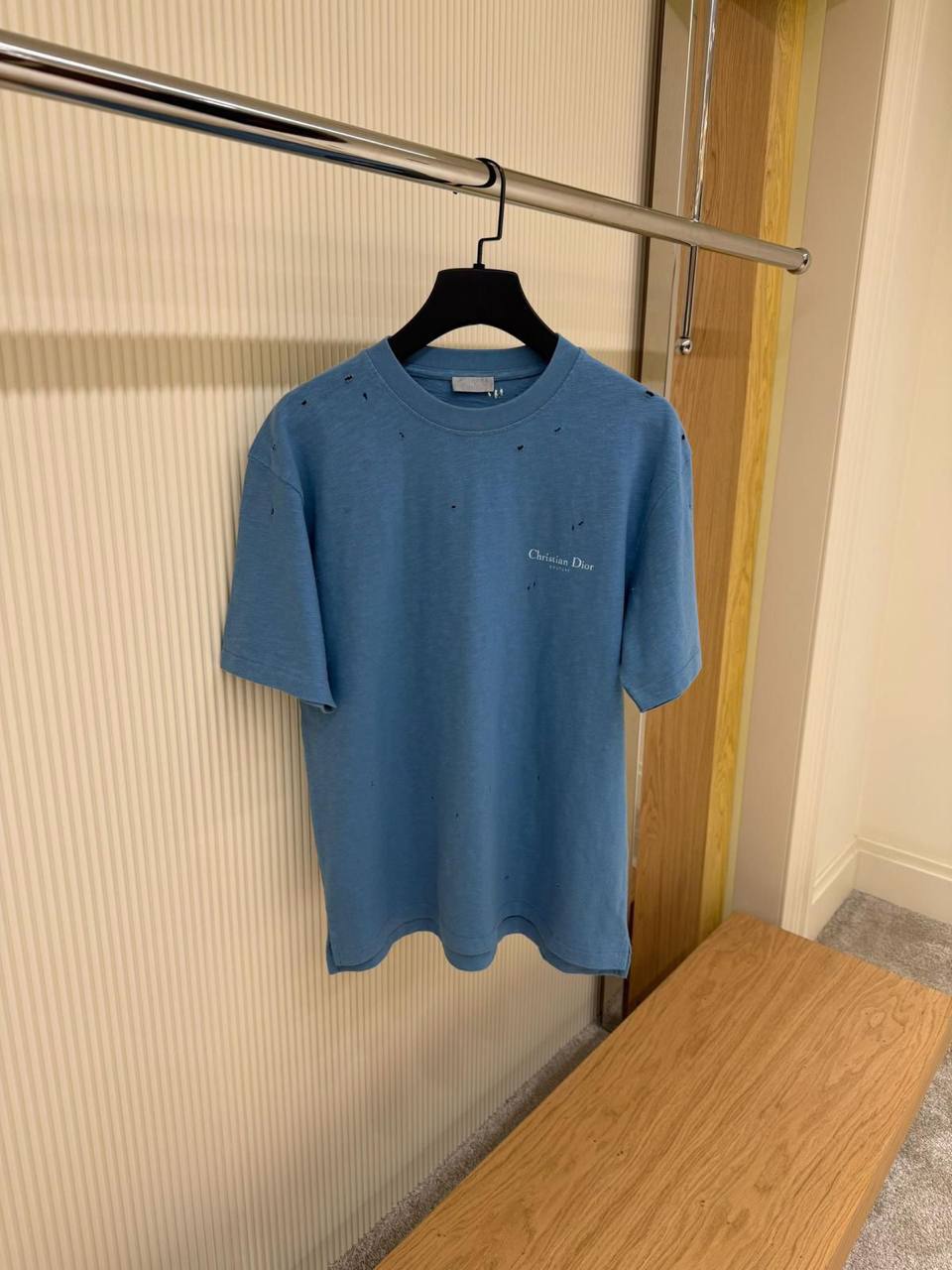 Christian Dior Couture Relaxed-Fit T-Shirt – Sky Blue