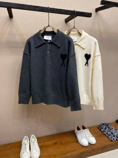 Ami de Coeur Zip-Collar Knit