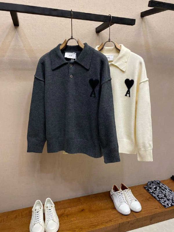 Ami de Coeur Zip-Collar Knit