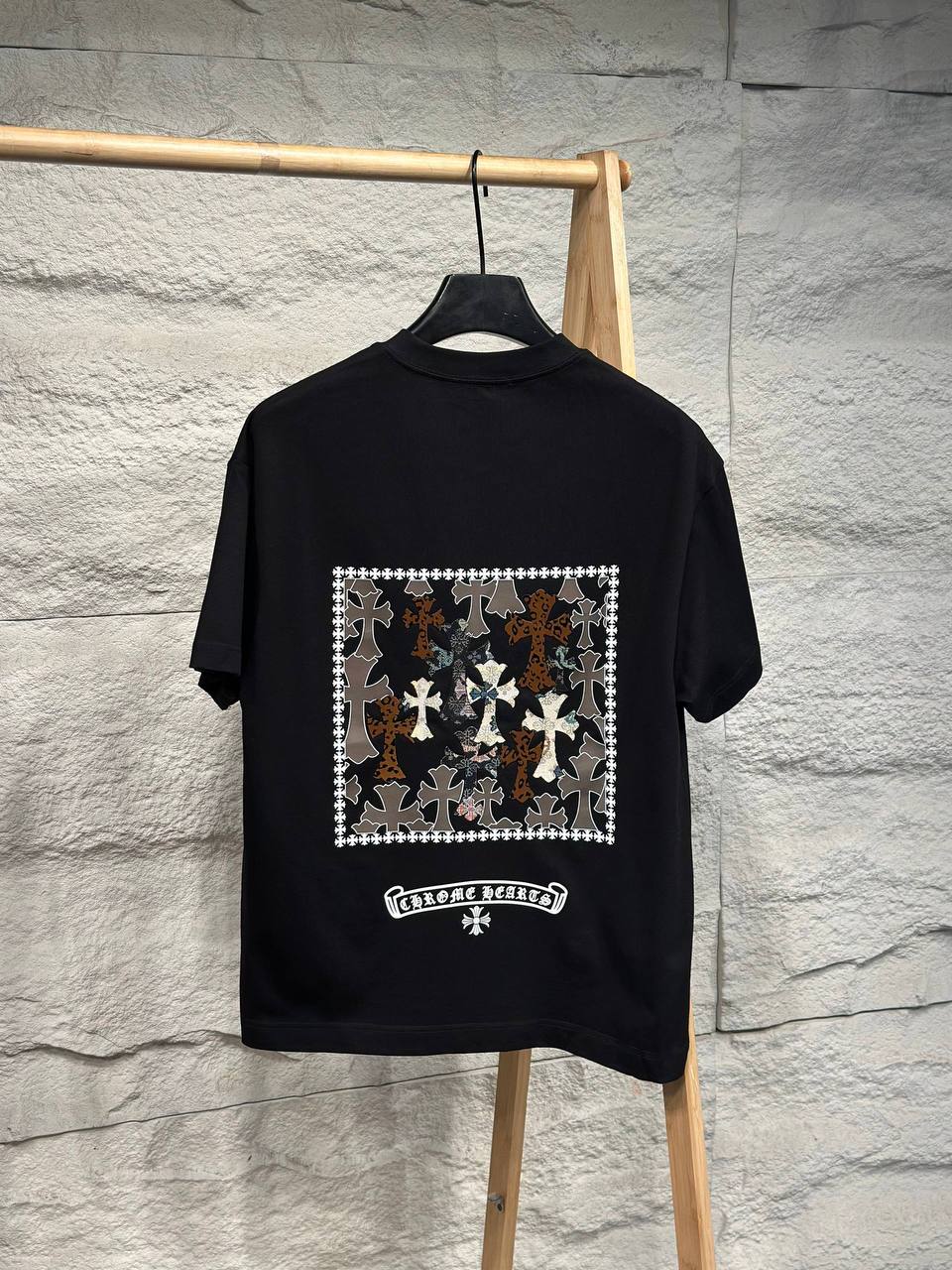 Chrome Hearts Cross Patch T-Shirt — Black