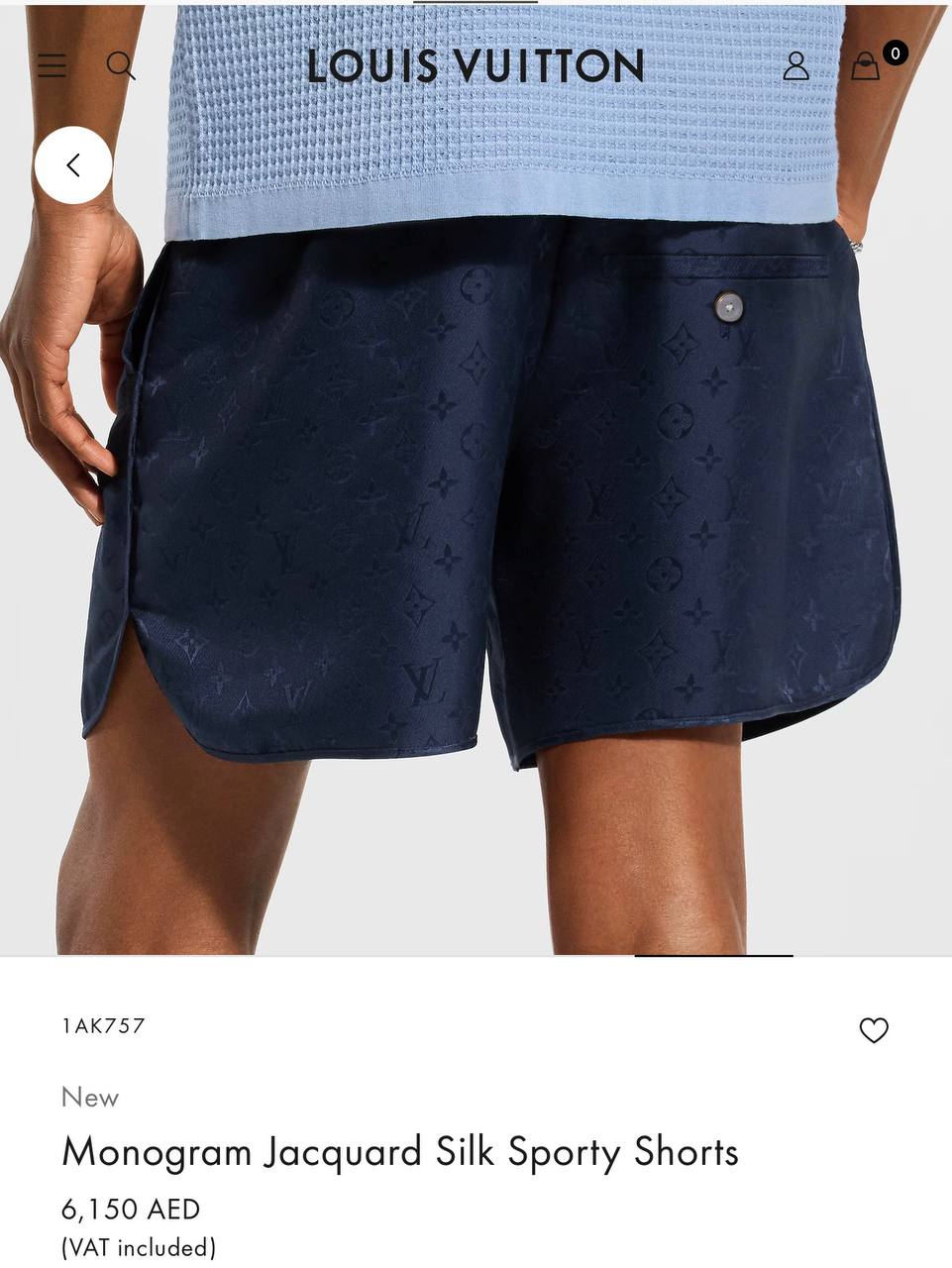Louis Vuitton Monogram Jacquard Silk Sporty Shorts