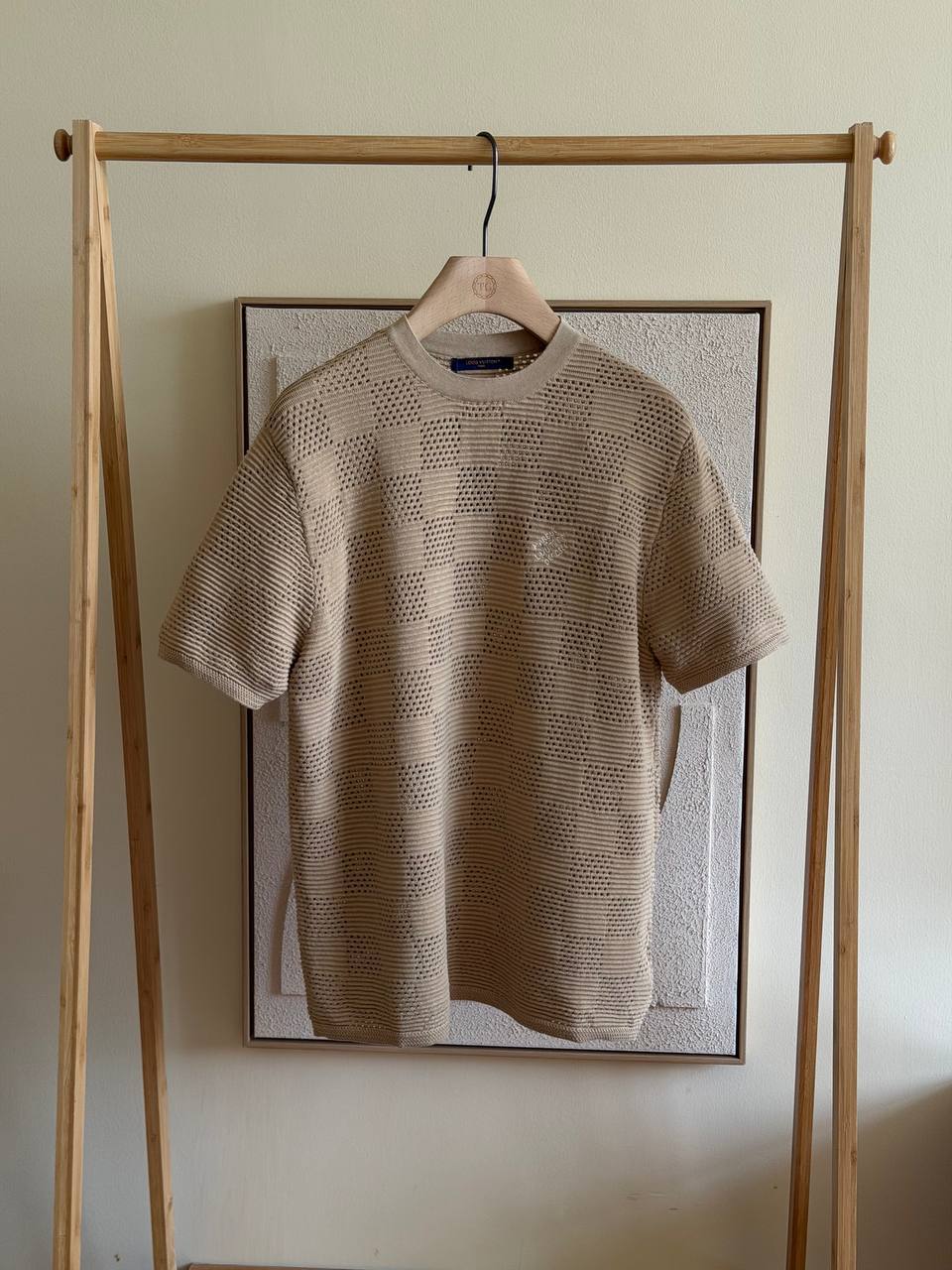 Louis Vuitton Damier Perforated Knit Tee