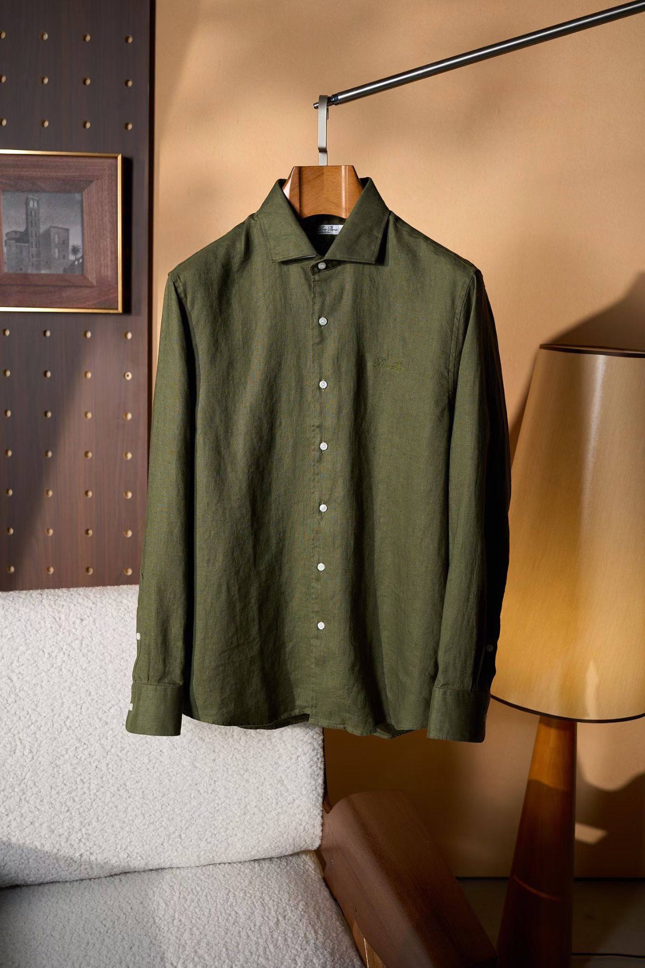Loro Piana Linen Shirt - Olive