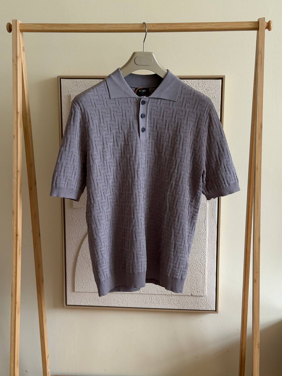 Fendi FF Knit Polo - Grey