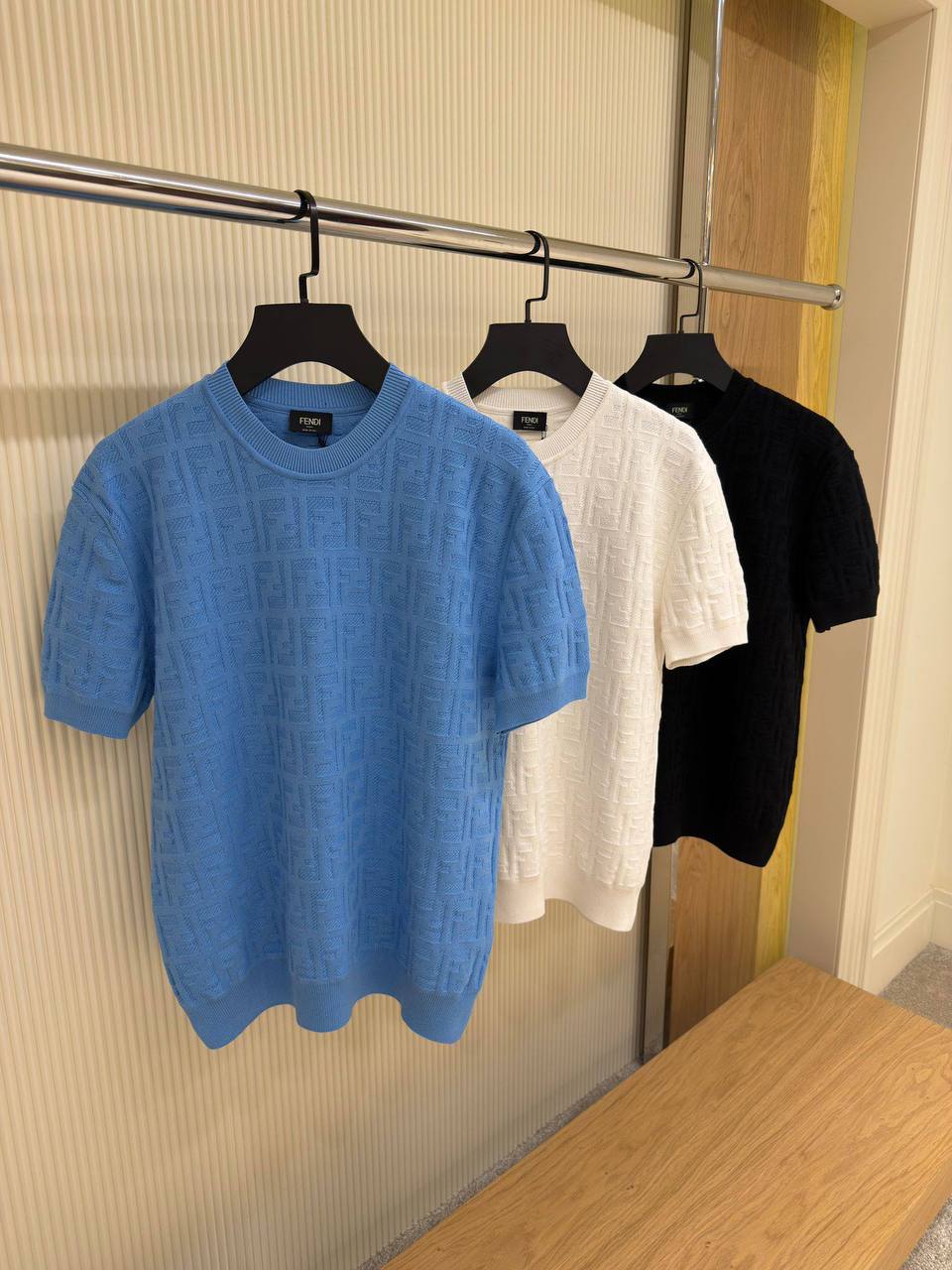 Fendi FF Cotton Knit T-Shirt
