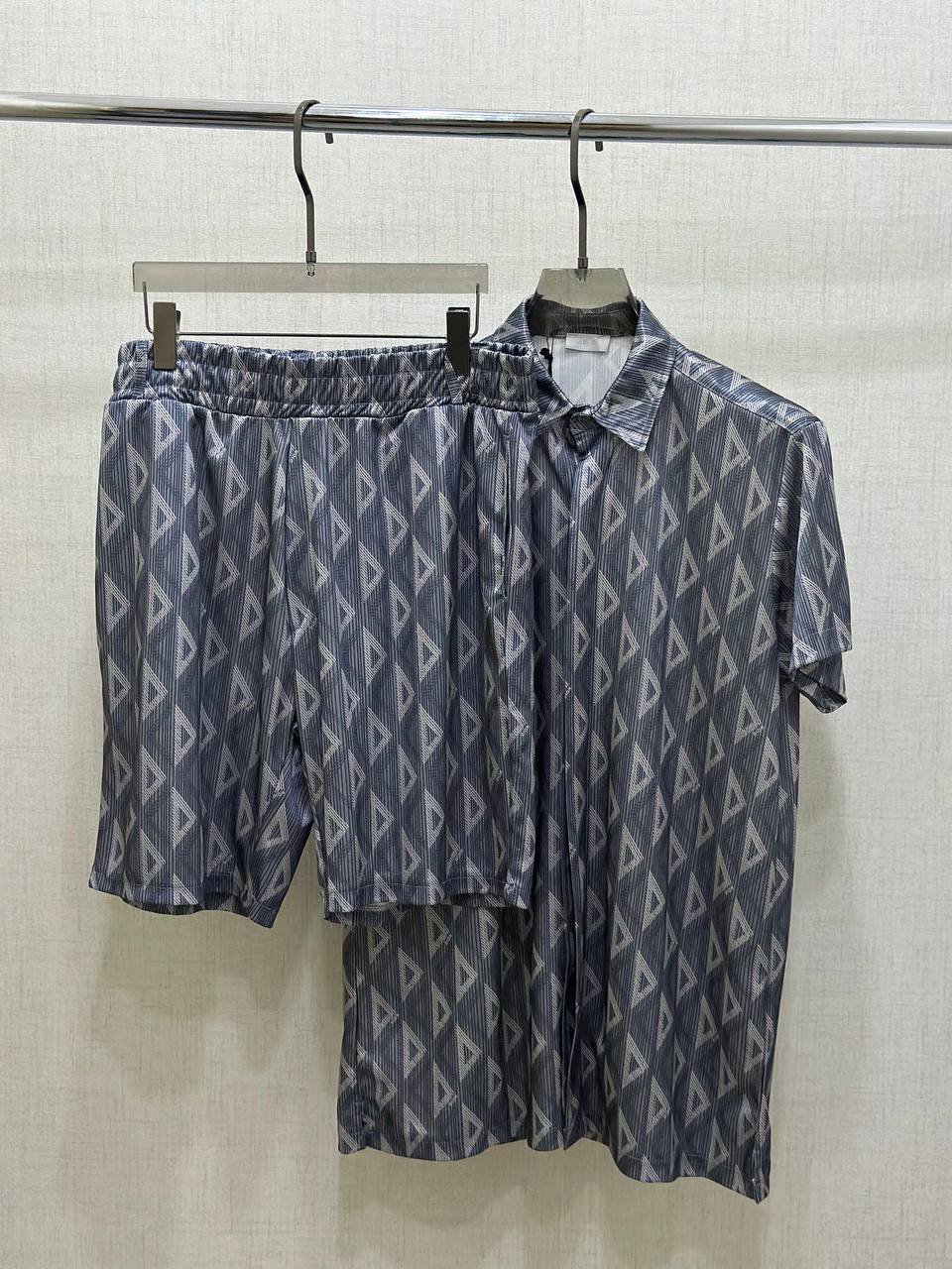 Dior CD Diamond Shirt & Shorts Set