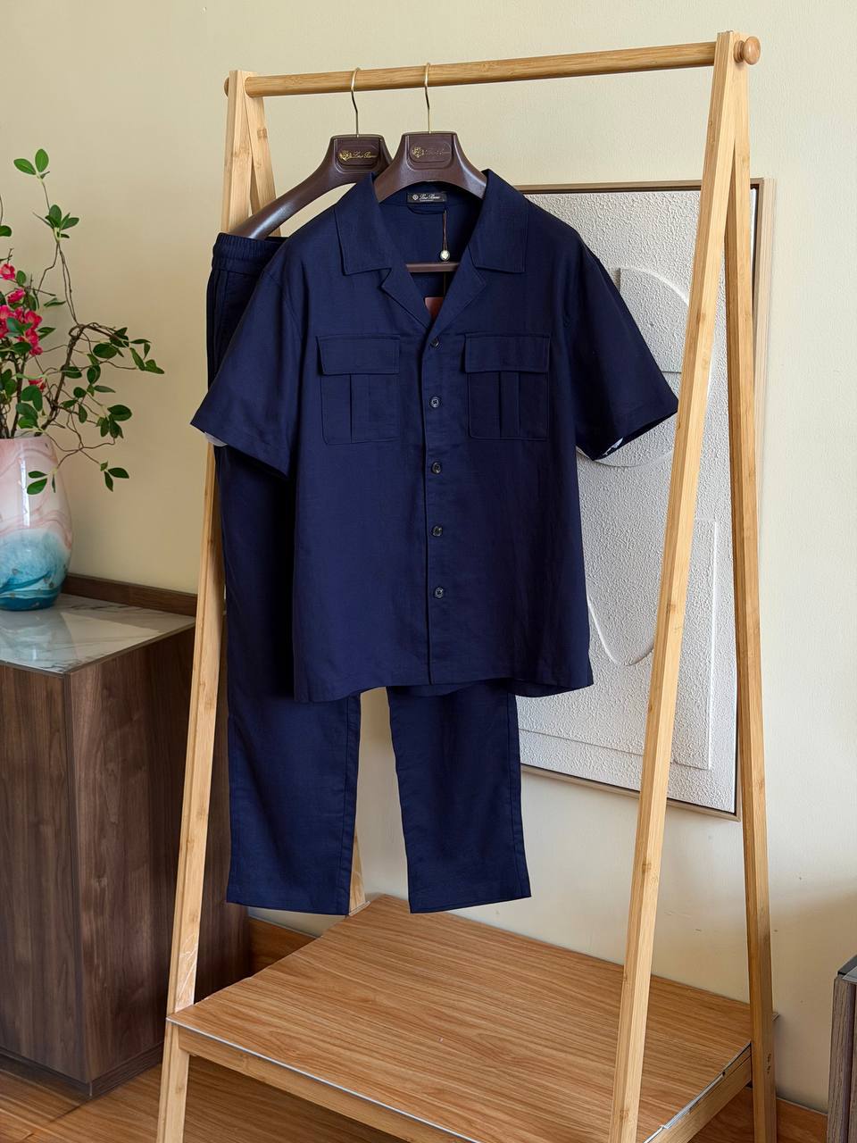 Loro Piana Linen Camp Shirt Set