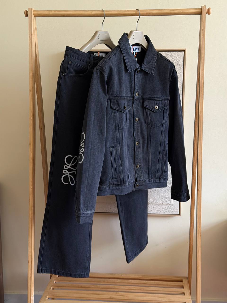 Loewe Anagram Denim Jacket & Jeans Set