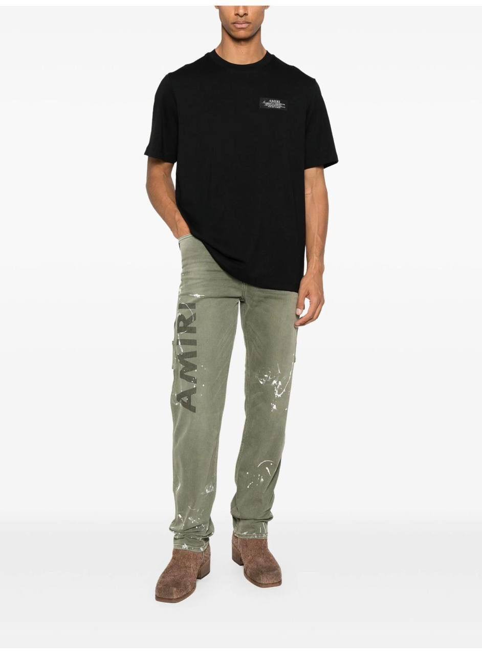 Amiri Label Script Back T-Shirt – Black