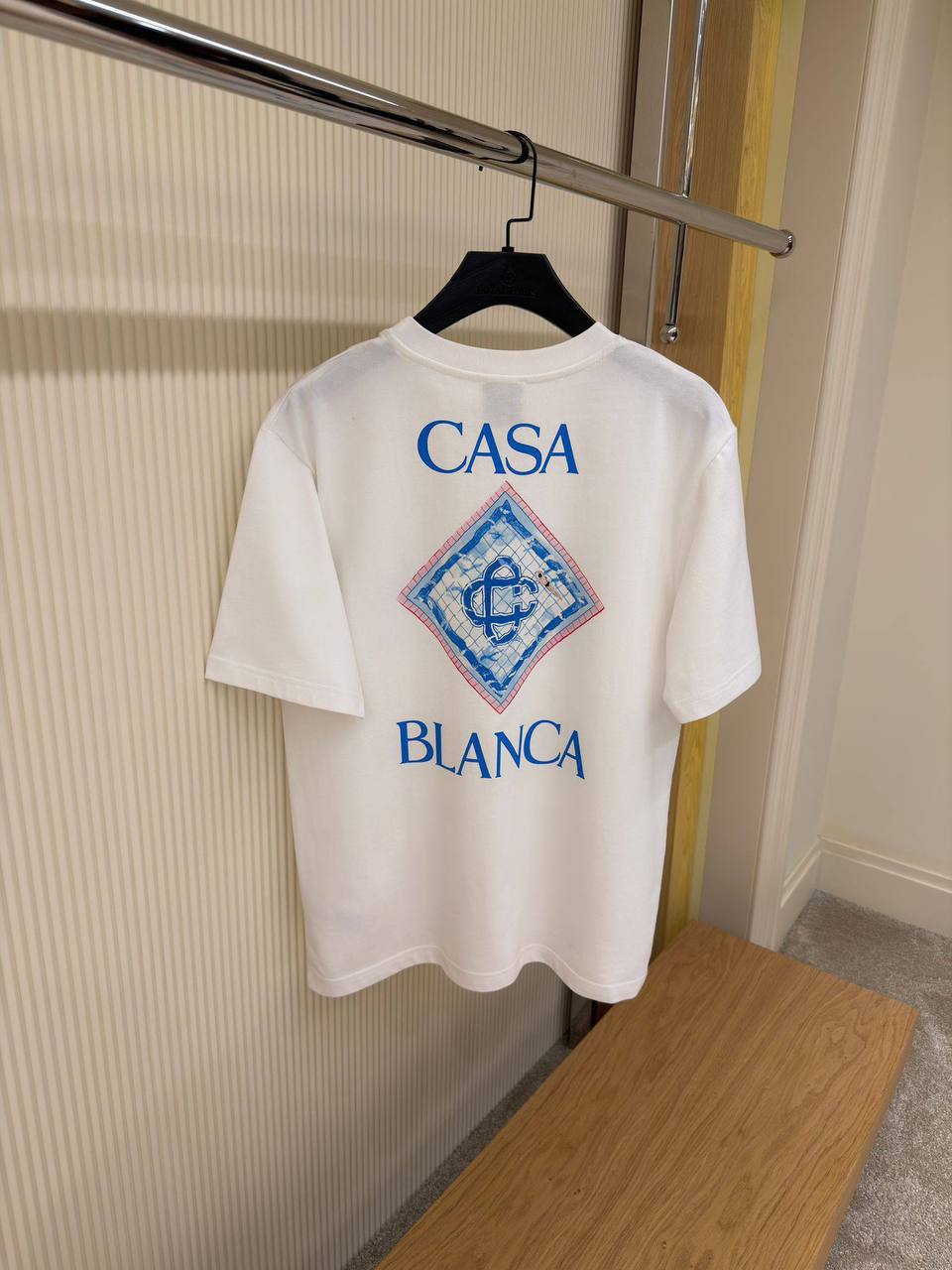 Casablanca Tile Monogram T-Shirt – White