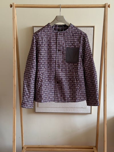 Louis Vuitton Monogram Chic Collarless Tweed Jacket