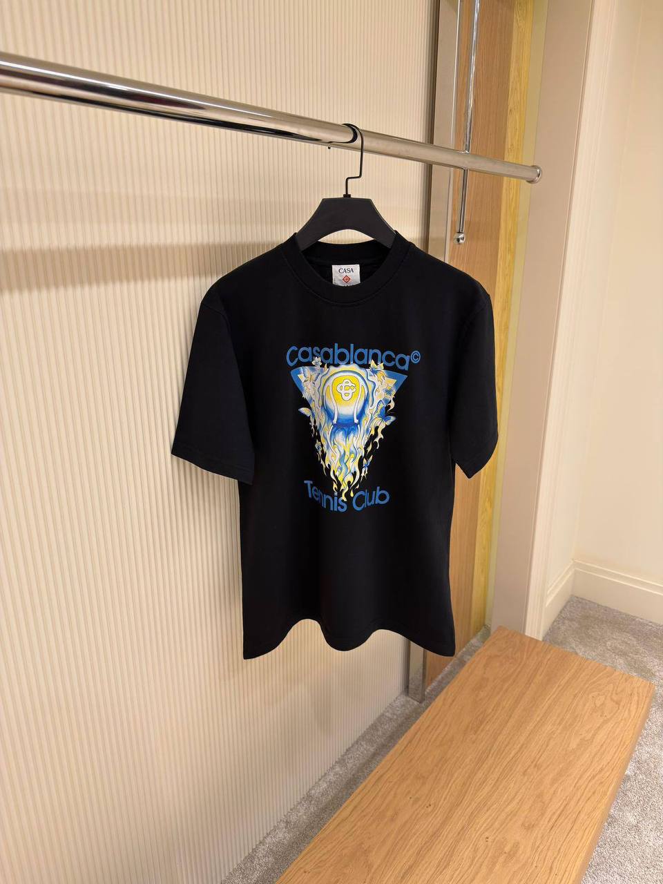 Casablanca Tennis Club Icon T-Shirt – Black