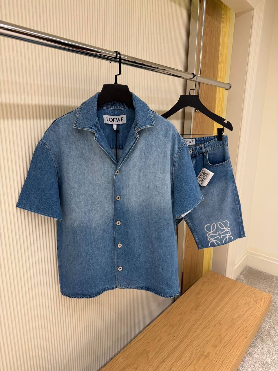 Loewe Anagram Denim Set