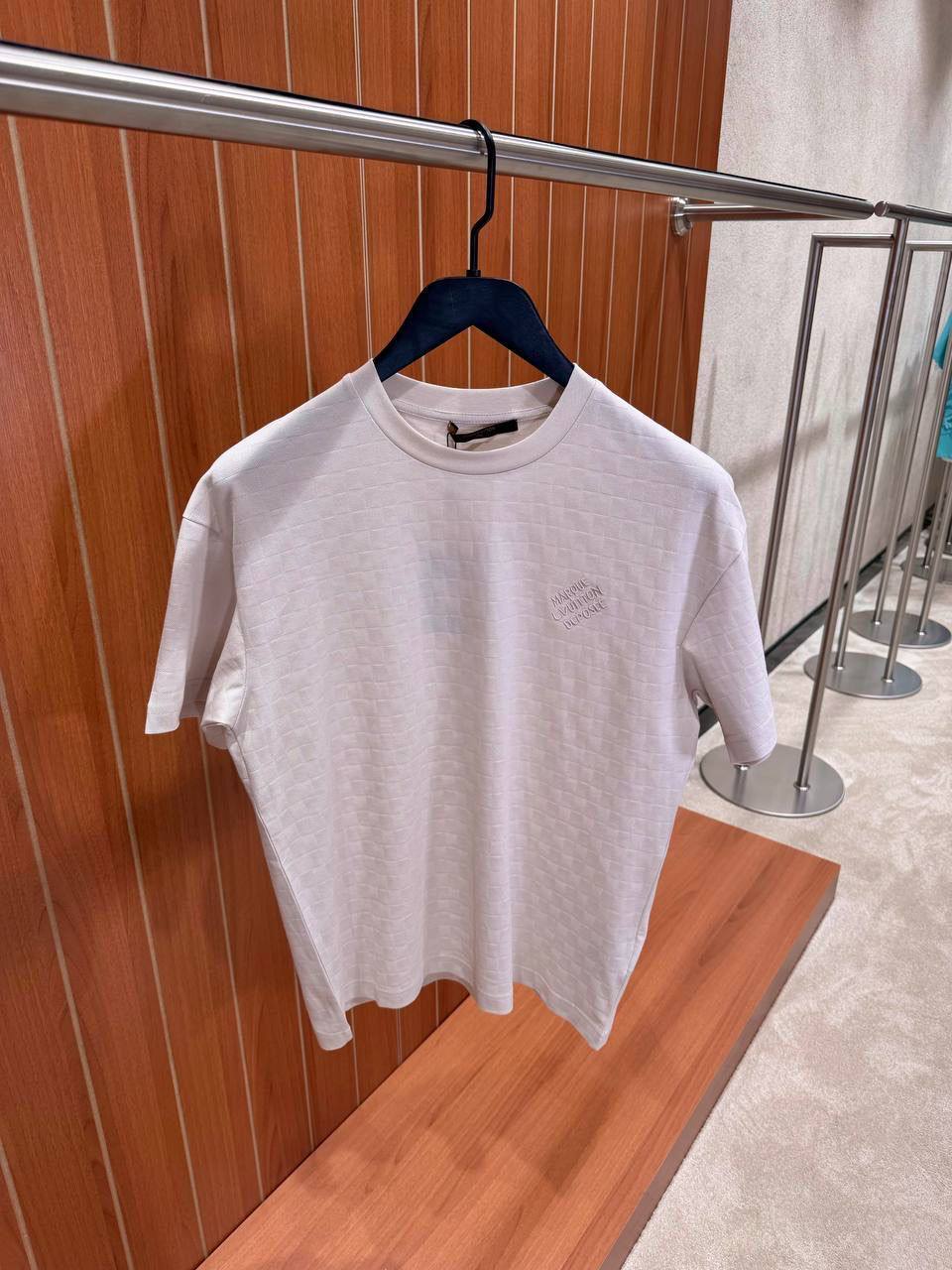 Louis Vuitton Damier Piqué Cotton T-Shirt – White