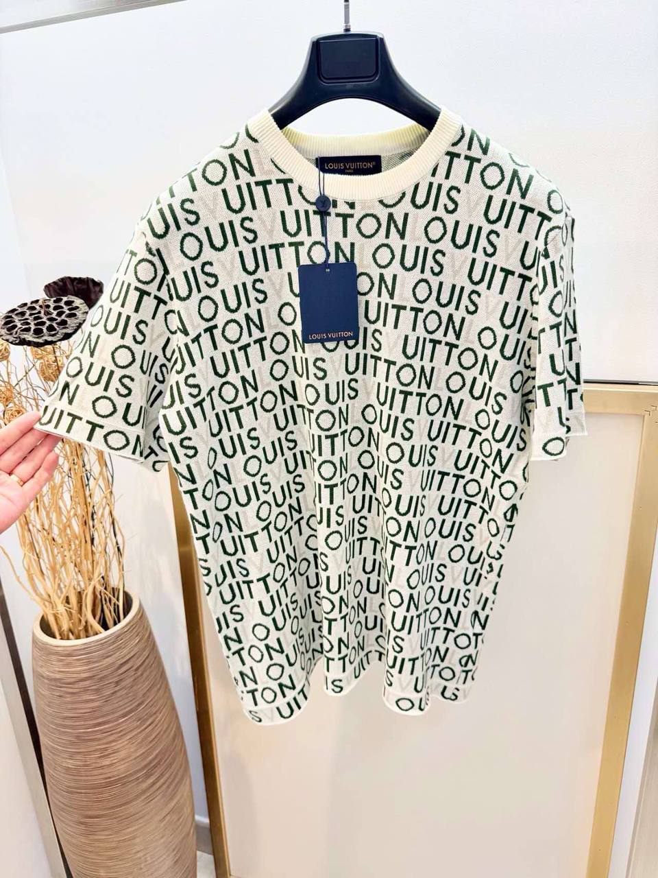 Louis Vuitton All-Over Logo Knit T-Shirt