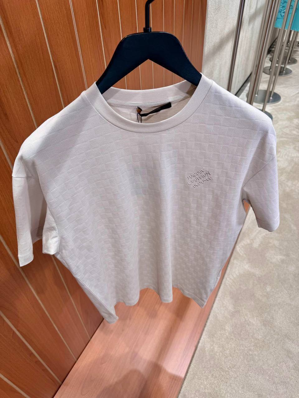 Louis Vuitton Damier Piqué Cotton T-Shirt – Beige