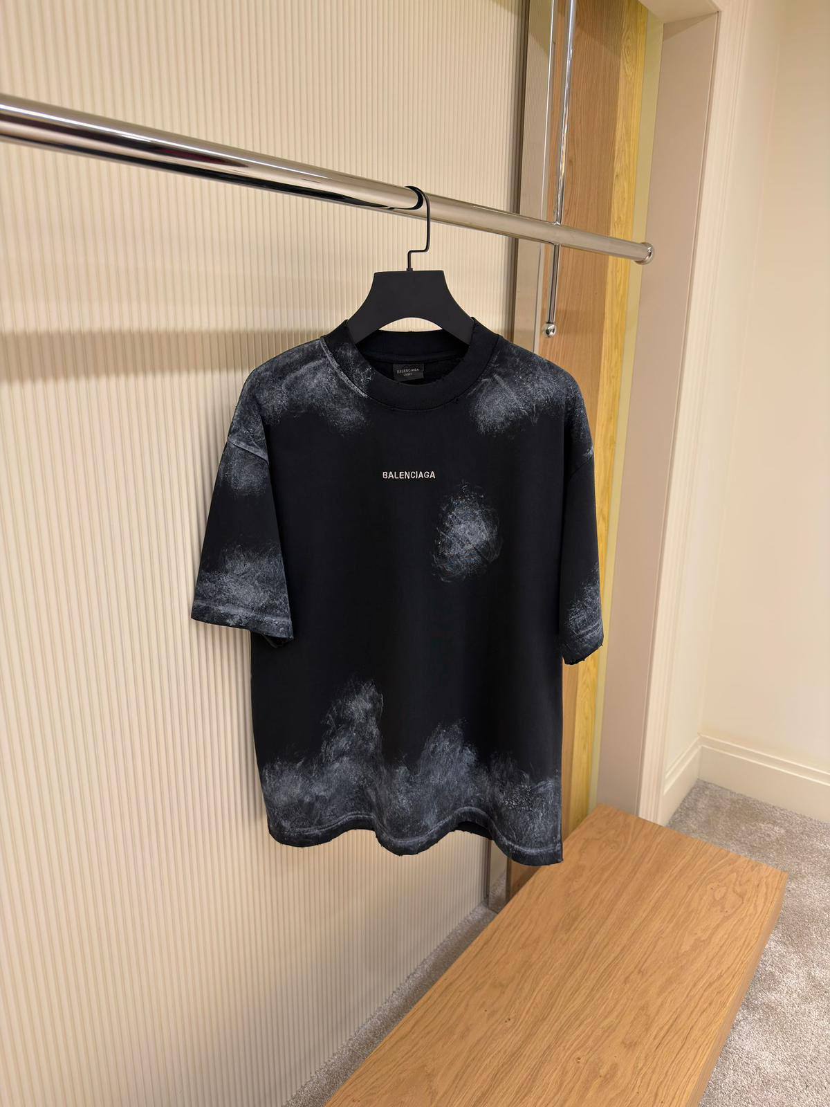 Balenciaga Washed Logo Oversized T-Shirt