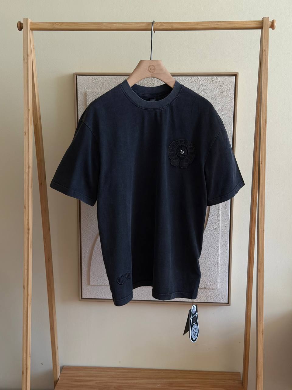 Chrome Hearts Tonal Horseshoe Tee – Faded Black