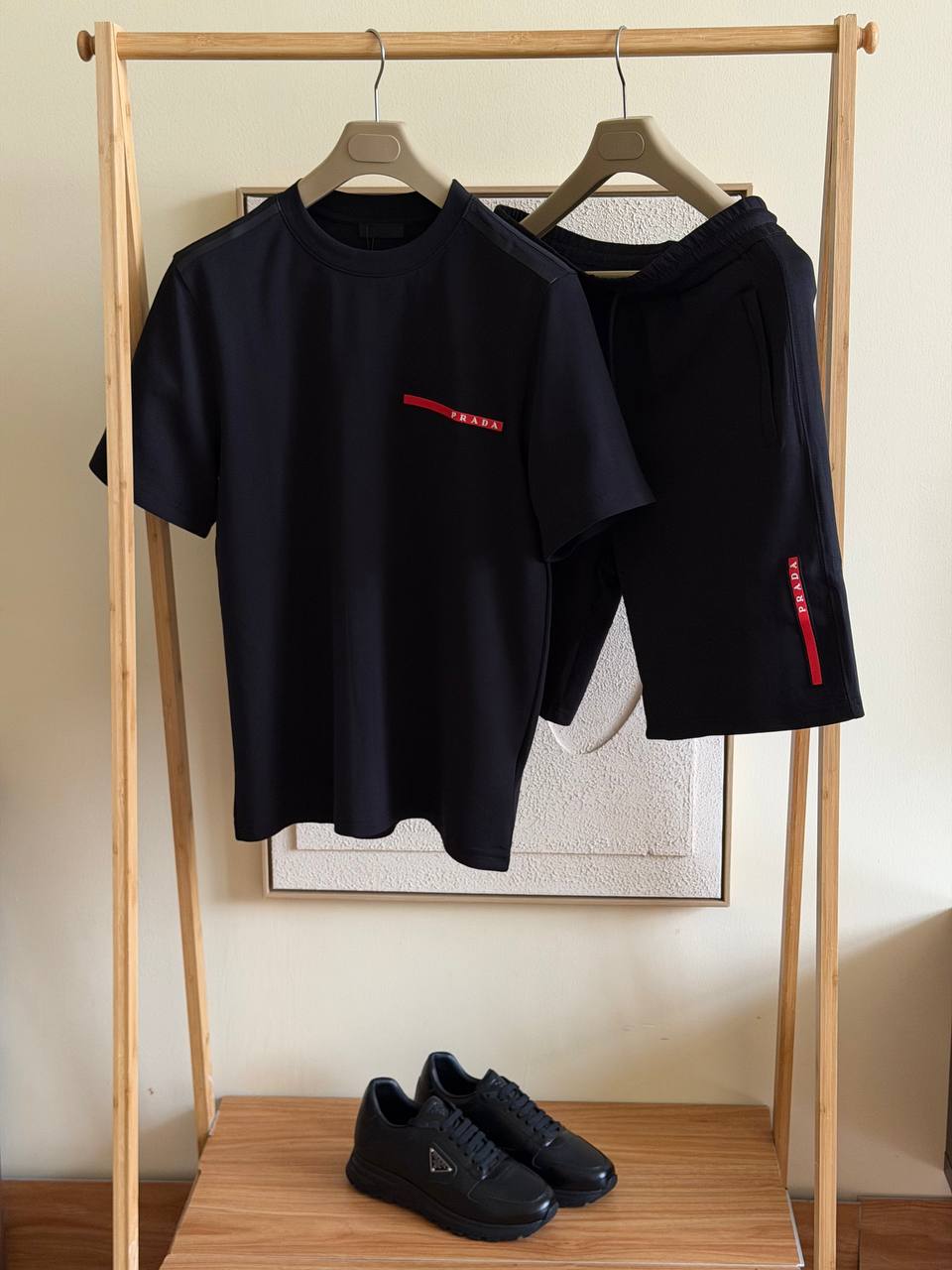 Prada Linea Rossa T-Shirt & Shorts Set