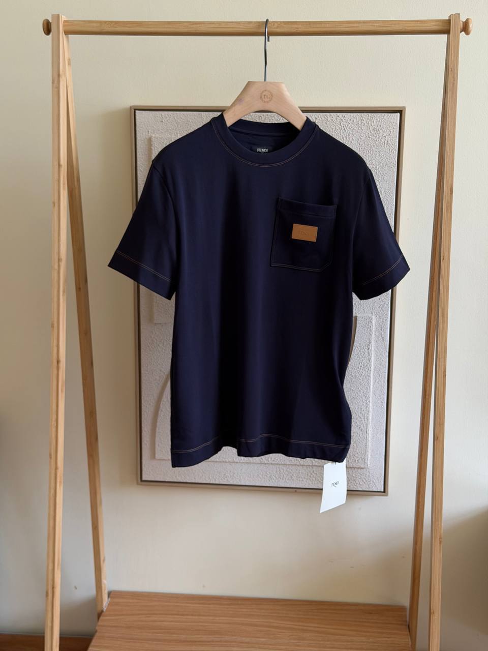 Fendi Navy Pocket T-Shirt
