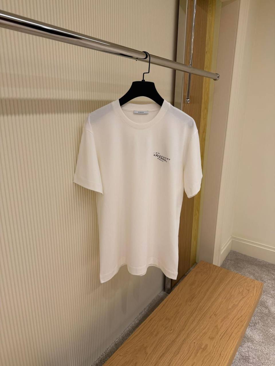 Givenchy Paris Distorted Logo Tee – White