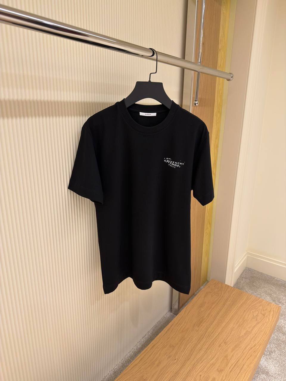 Givenchy Paris Distorted Logo Tee – Black