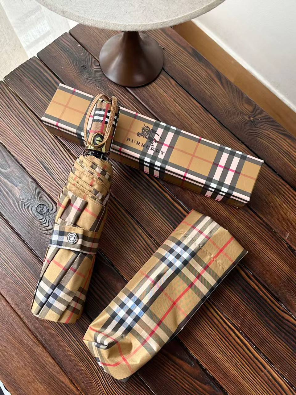Burberry Vintage Check Folding Umbrella