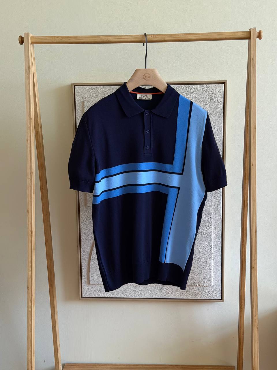 Hermès H Intarsia Knit Polo