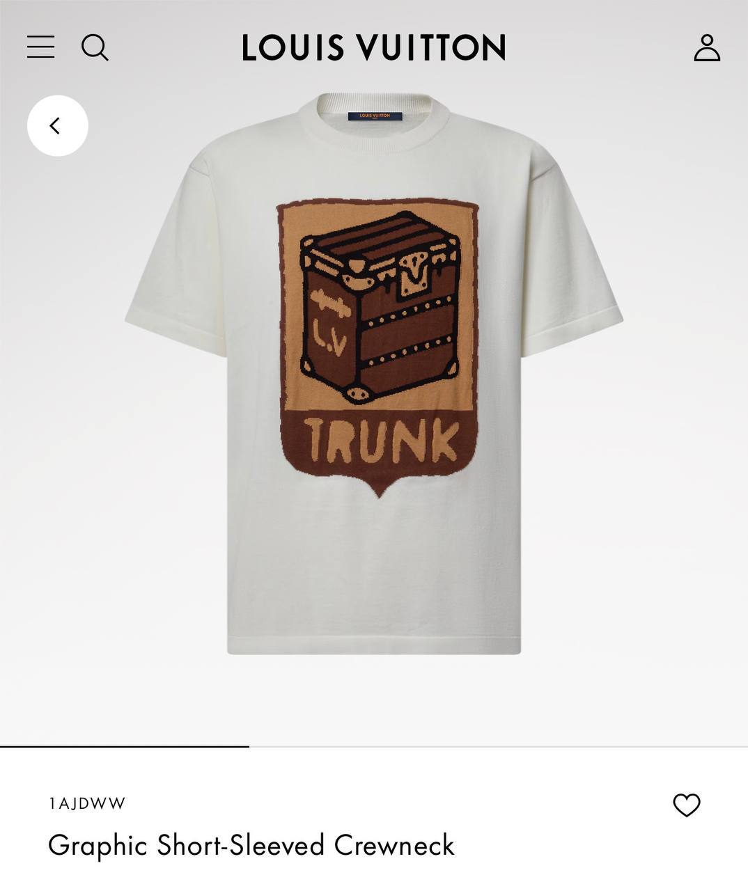 Louis Vuitton Graphic Short-Sleeved Crewneck – Trunk & Lovers