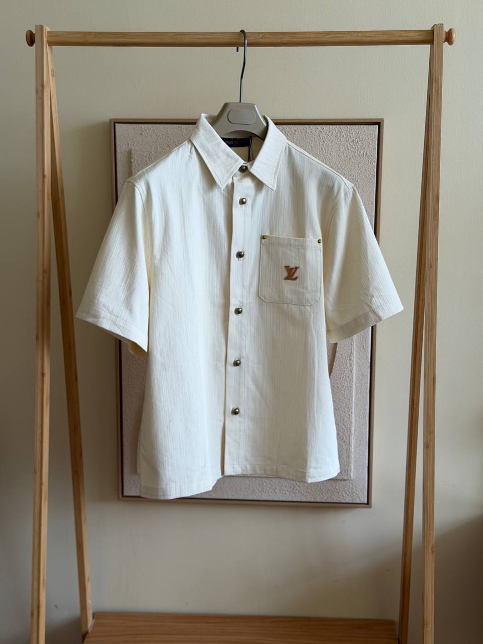 Louis Vuitton Short-Sleeved Silk-Cotton Shirt