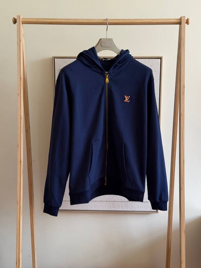 Louis Vuitton Zippered Hoodie With Signature