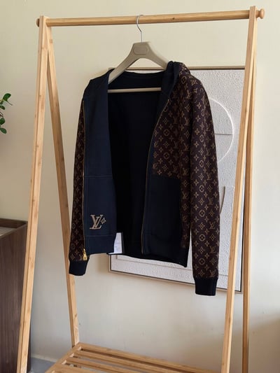 Louis Vuitton Monogram Brown Reversible Hooded Blouson