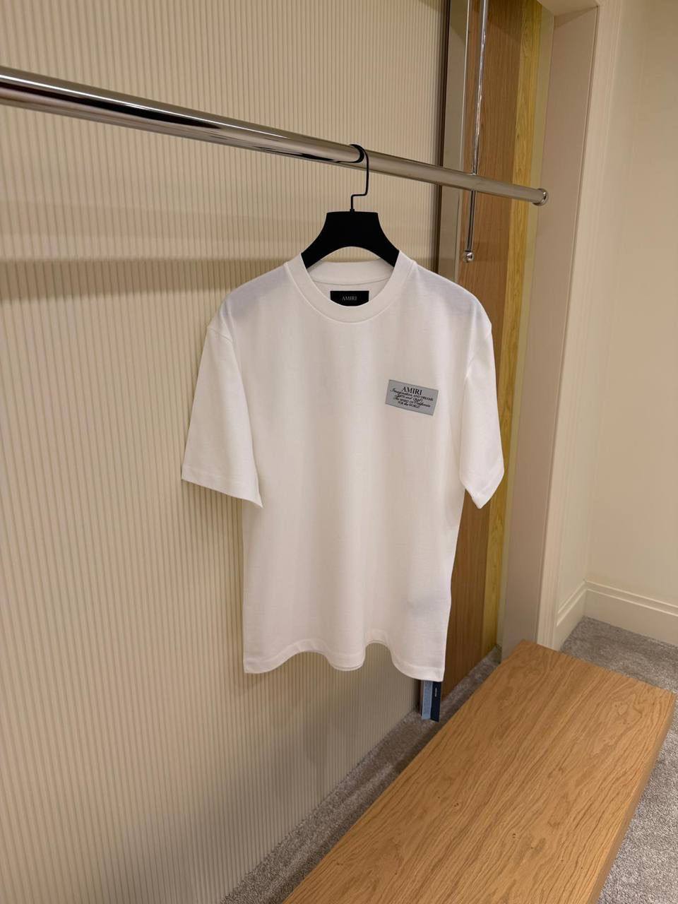 Amiri Label Script Back T-Shirt – White