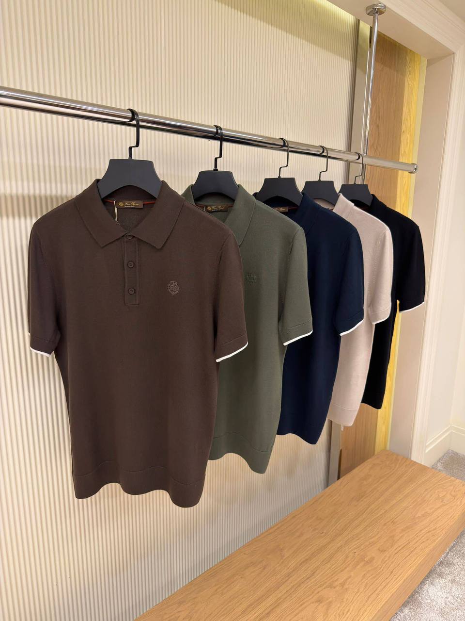 Loro Piana Crest Knit Polo