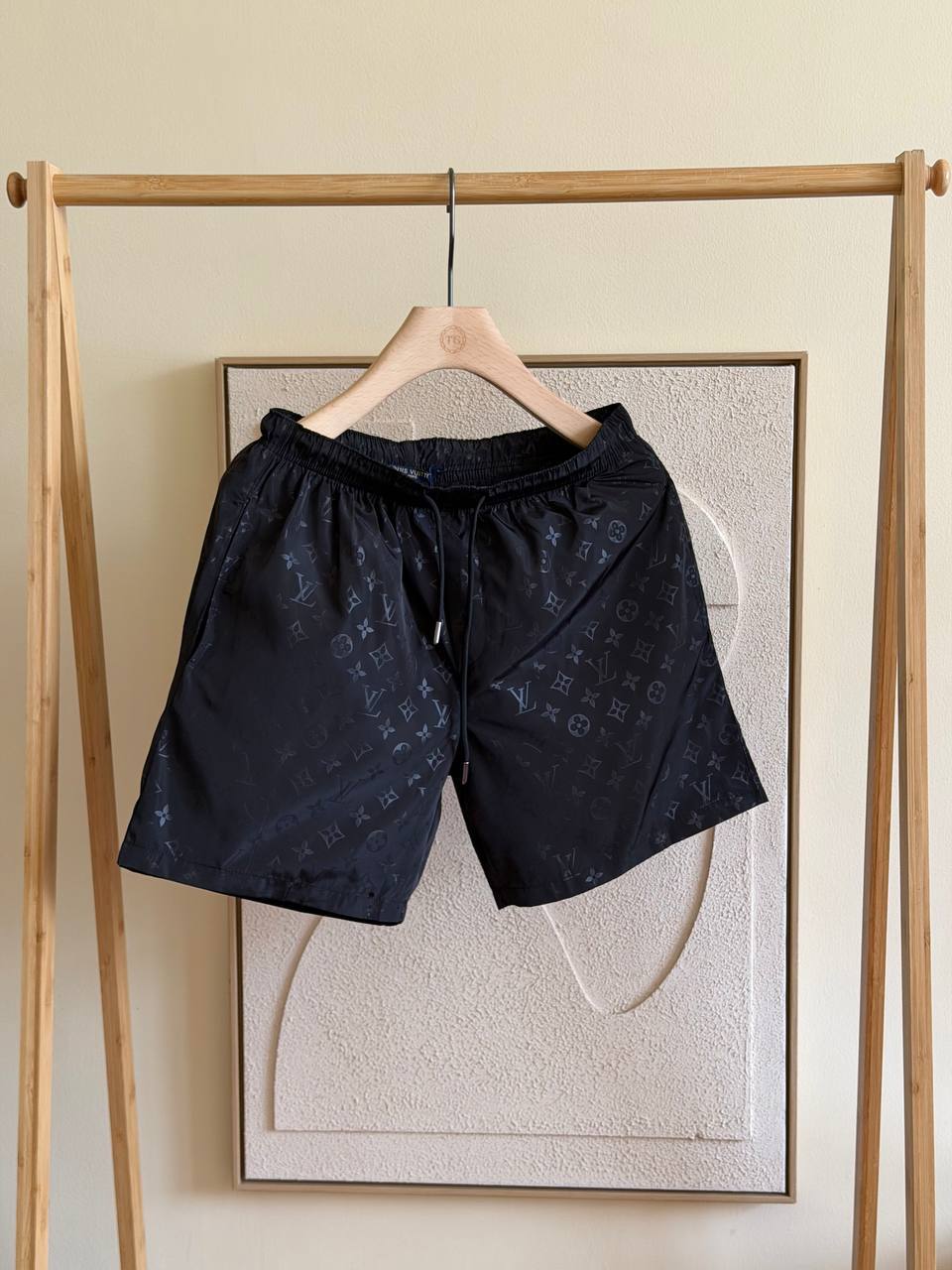Louis Vuitton Monogram Swim Shorts — Black