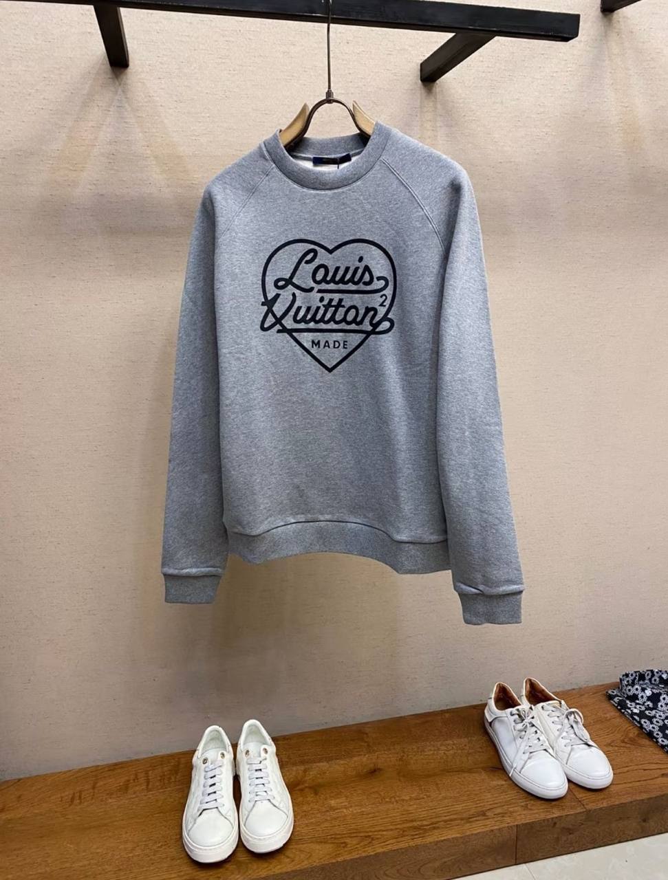 Louis Vuitton x Nigo Heart Sweater – Grey