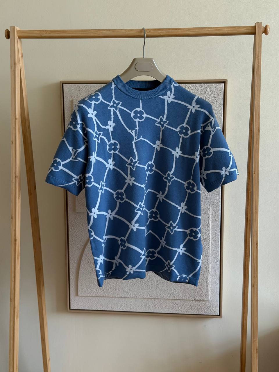Louis Vuitton Monogram Knit T-Shirt — Blue
