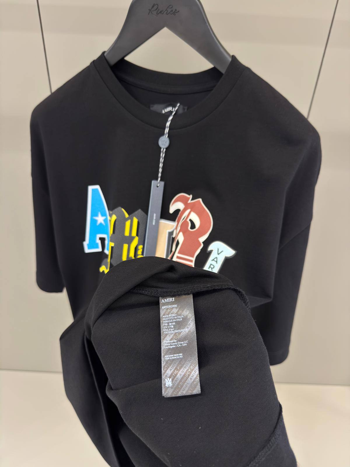 Amiri Varsity Logo T-Shirt - Black