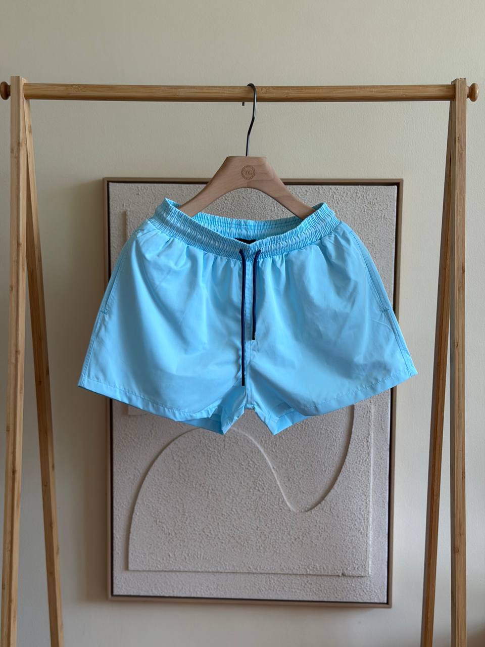 Fendi Timeless Nylon Swim Shorts – Light Blue