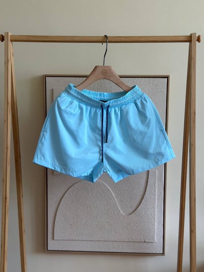 Fendi Timeless Nylon Swim Shorts – Light Blue