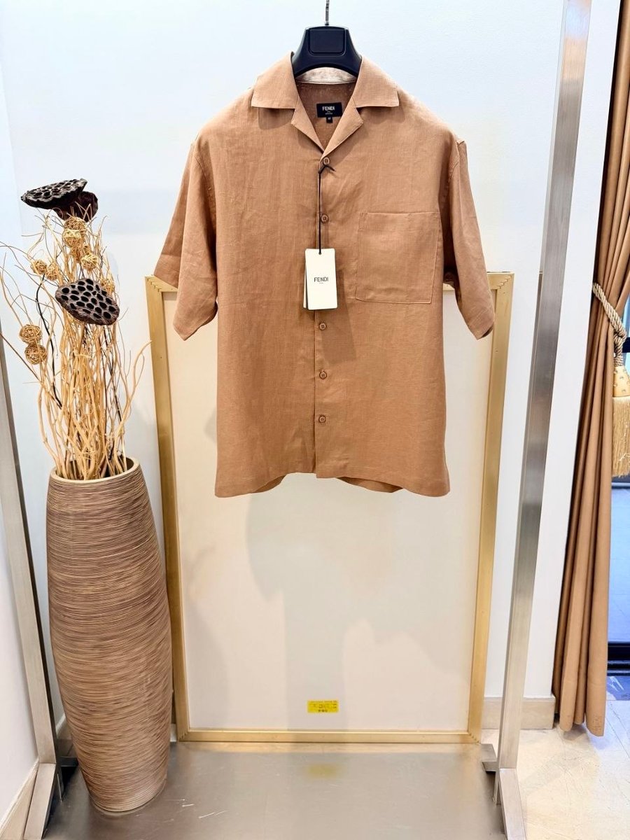 Fendi Linen Shirt & Shorts Set