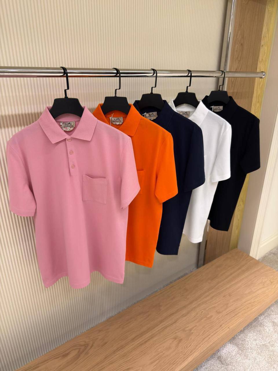 Hermès Piqué Cotton Pocket Polo