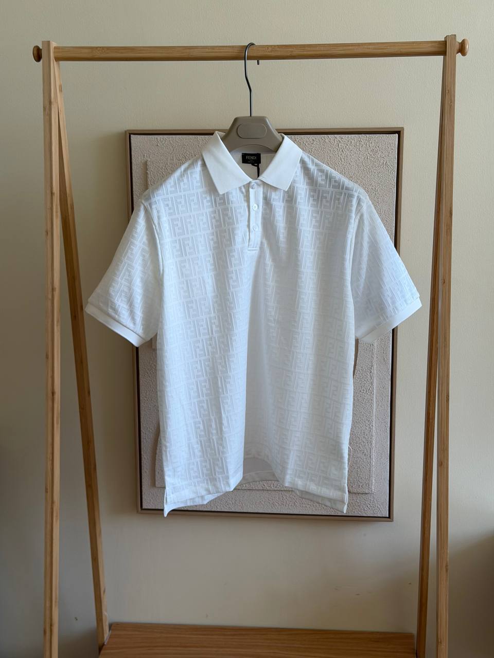 Fendi FF Monogram Jacquard Polo Shirt