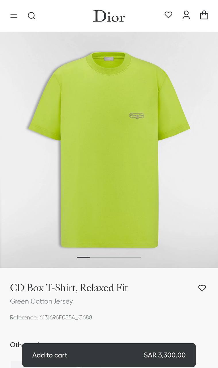 Dior CD Box T-Shirt, Relaxed Fit