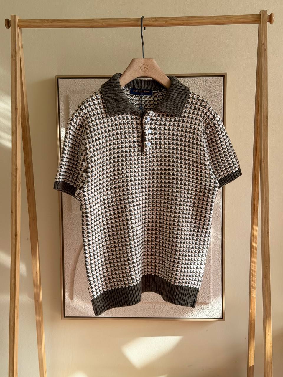 Louis Vuitton Houndstooth Knit Polo