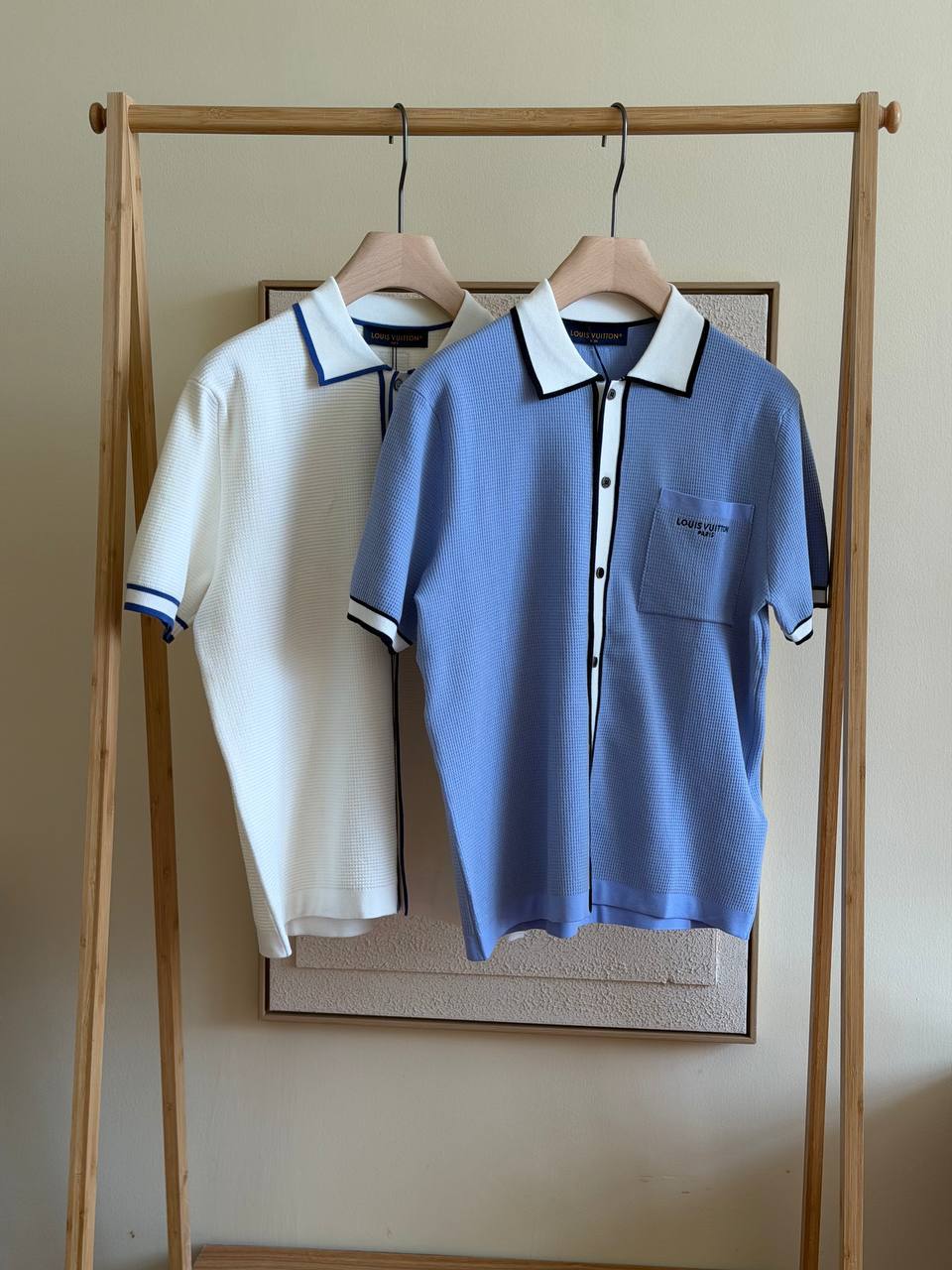 Louis Vuitton Waffle Signature Short-Sleeved Shirt