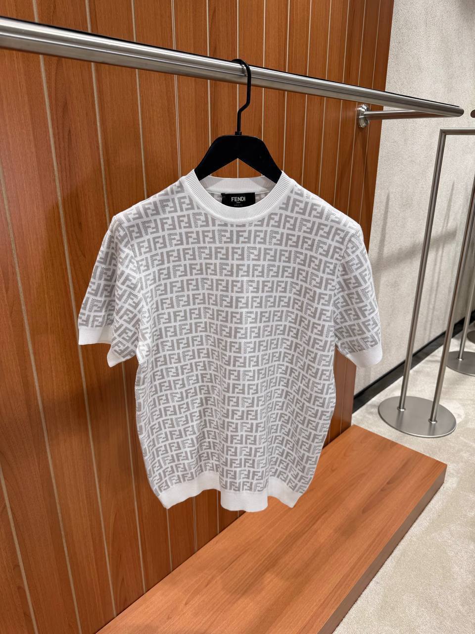 Fendi FF Monogram Knit T-Shirt