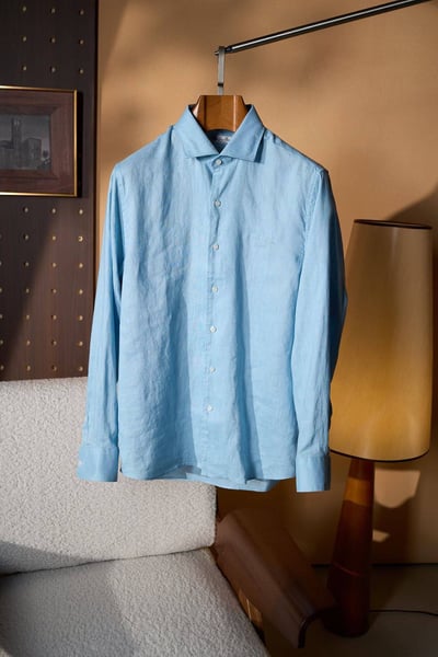 Loro Piana Linen Shirt - Light Blue