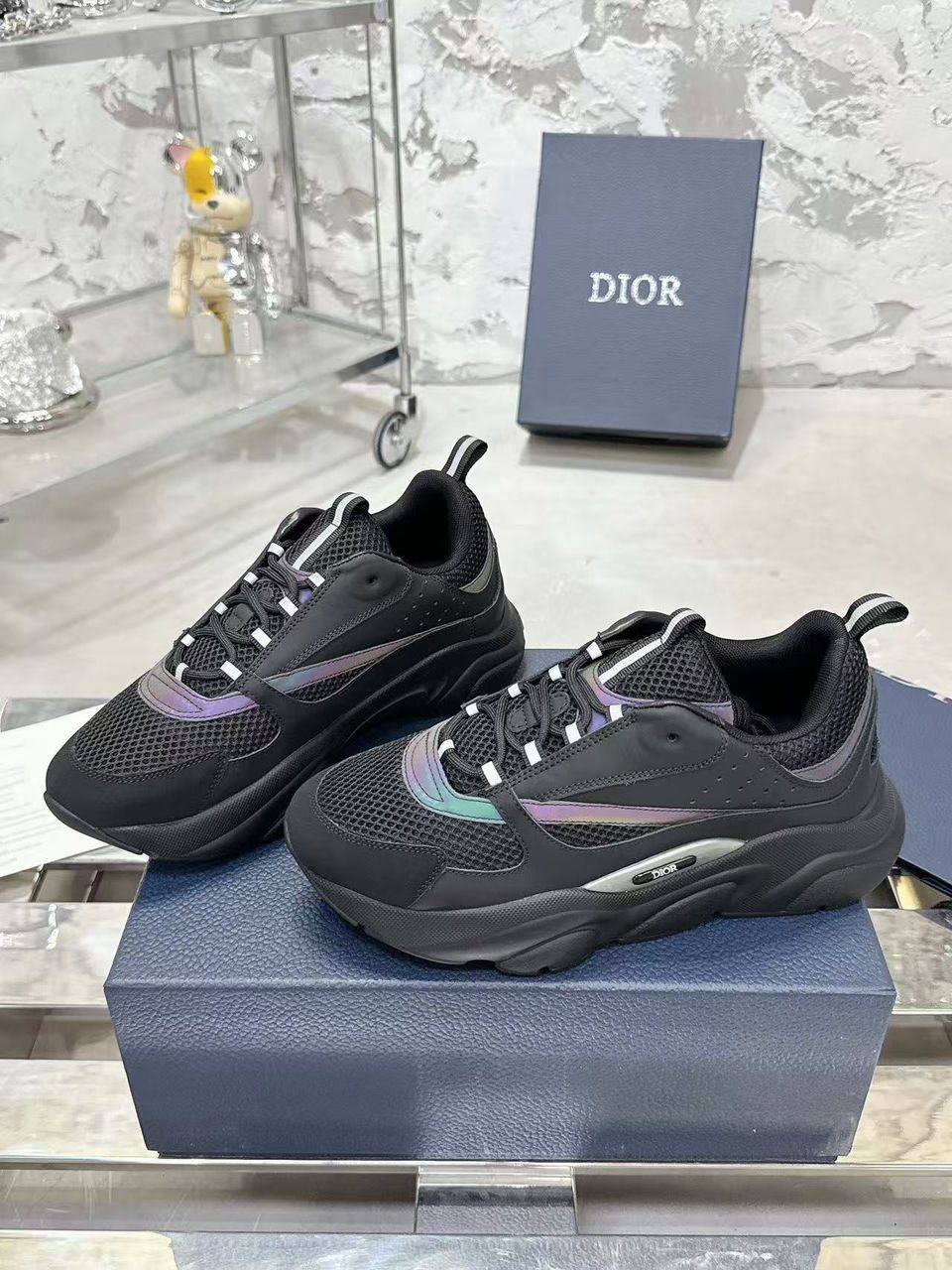Dior B22 Sneaker Black Iridescent
