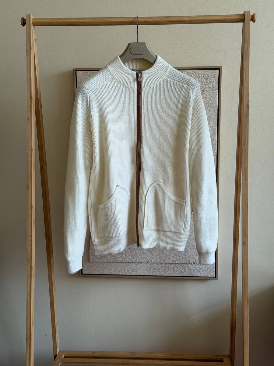 Brunello Cucinelli Ribbed Full-Zip Cardigan
